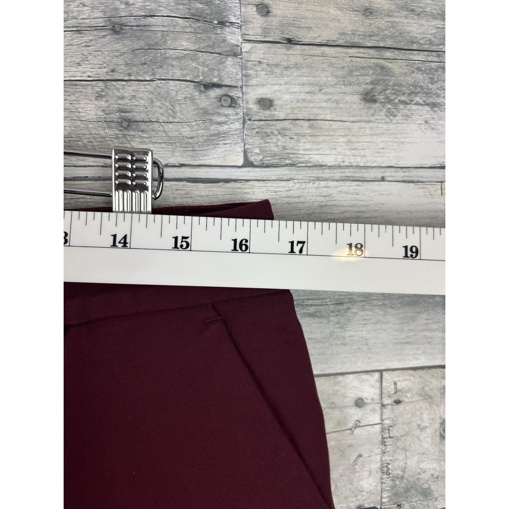 Apt 9 Women's Burgundy Tori Dress Pants 10 - Picture 4 of 8